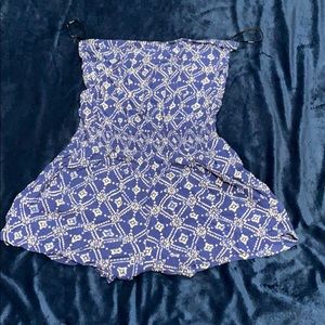 Strapless romper